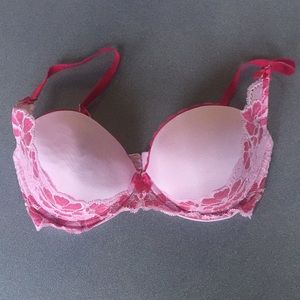 ADORE 🥰 ME Pink 🎀 Lace Push-Up Bra